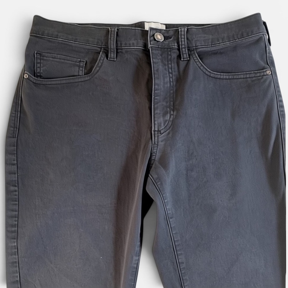 Flint and Tinder 365 Pants Mens 32x30 Slim Fit Stretch Chino Charcoal Gray